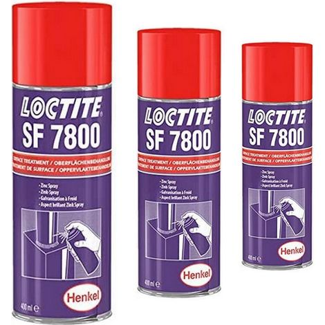 Lot 3 aerosols galvanisant (zingage) a froid loctite sf 7800 pro (1/2)