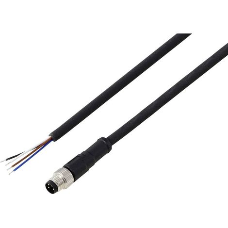 TRU COMPONENTS TC-13752032 Câble de raccordement M8 x 1 mâle, droit 5 m Nombre de pôles: 4 1 pc(s)