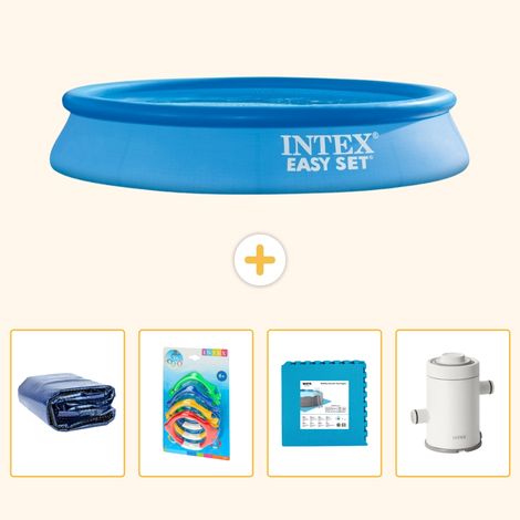 Intex Piscine Easy Set Ronde - 305x61 cm - 5-pièces S55 (1/5)
