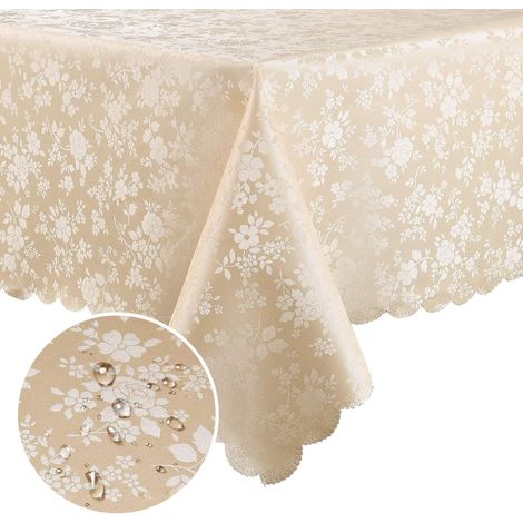Nappe Vinyle - Rectangulaire Imperméable 140 x 240 cm - Pour Cuisine Salle À Manger - 1 Pièce (1/5)