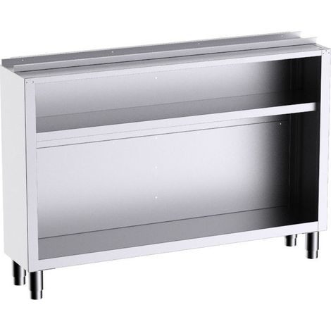 Table Inox de Comptoir 1 Étagère sans Plan de Travail - Profondeur 350 mm - Distform