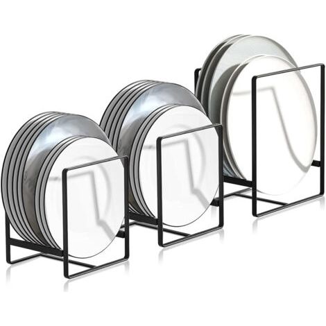 RHG 3 Pièces Range Couvercle Casserole, Égouttoirs en Métal Multifonctions, pour Armoires de Cuisine, Plaques de Rangement, Vaisselle et Couvercles de Casseroles (1/5)