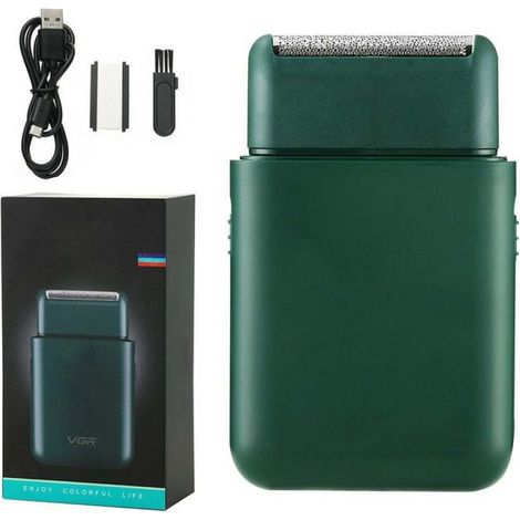 Tondeuse À Cheveux Électrique - Tondeuse À Barbe Sans Fil - Rechargeable USB - Lame En Acier Inoxydable - 9,4 X 5,7 X 1,7 Cm - 1 Pièce