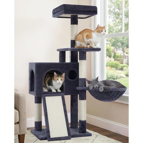 Arbre à Chat 107cm pour Chatons, avec Planche à griffer GCT005SG (1/5)
