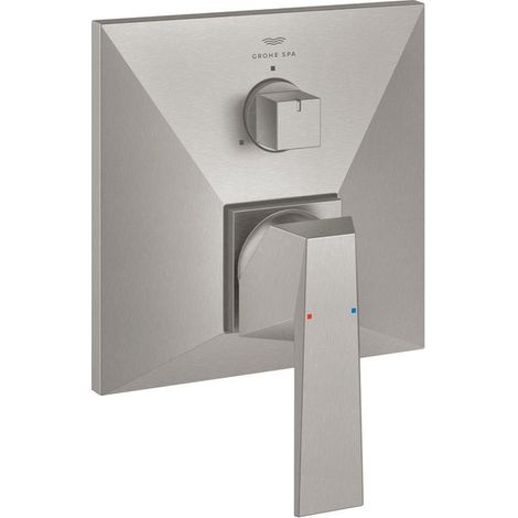Grohe Allure Brilliant Mitigeur monocommande 3 sorties avec inverseur Finition inox brossé infinity, 24340DC0 (1/3)