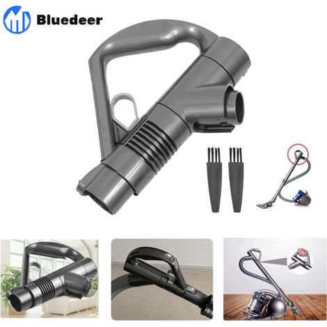 Poignée de remplacement pour aspirateurs Dyson DC19 DC23 DC26 DC29 DC32 DC36 DC37 – Plastique gris/titane – Accessoire spécifique pour nettoyage efficace