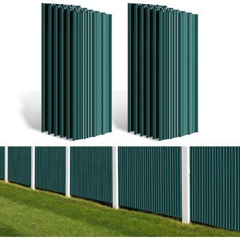 Jiubiaz 24 lamiere ondulate 129x46 cm antracite zincate per tetto parete carport e rimessa