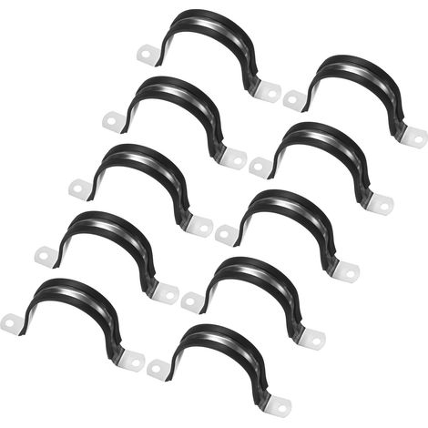 10-Pcs Cable Clamps 2-3/8 Inch/60 mm Attache Cable Forme U (1/5)