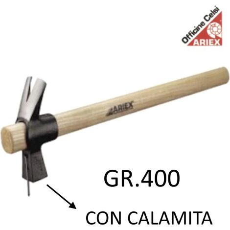 MARTELLO CARPENTIERE CALAMITATO GR.400 MANICO LEGNO