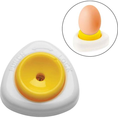 Pique-Œuf - Pointe En Acier Inoxydable - Verrouillage De Sécurité - Pour Œufs Crus Et Bouillis - 1 Pièce (1/5)