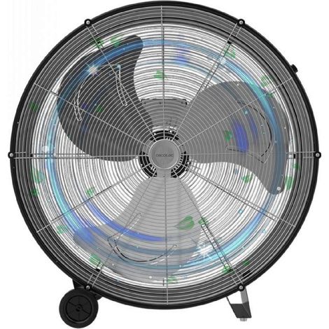 Cecotec Ventilador de Suelo Industrial Proindustry 3000. 240W, Diámetro 76 cm, 3 Velocidades, Aspas de Aluminio, Flujo De Air