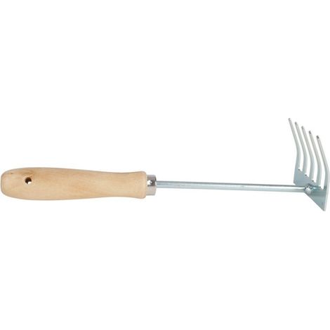 Kleinrechen mit Holzgriff Rechen Harke Gartenharke Gartenrechen Gartenhelfer (1/3)
