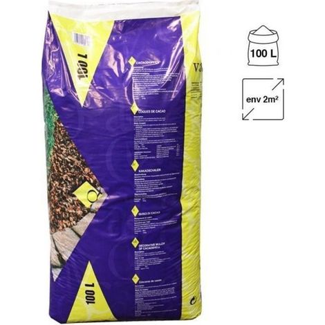 Fertilisant naturel en coque de cacao - sac de 100 litres pour 3m²