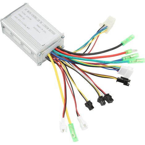 Contrôleur Vélo Électrique 36V 48V 250W 350W Onde Carrée Sans Balais avec Connecteur Lumière