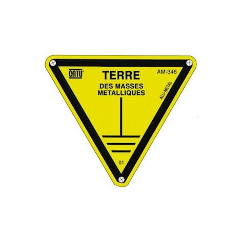 triangle - alu - terre des masses - 100 mm - catu am-346