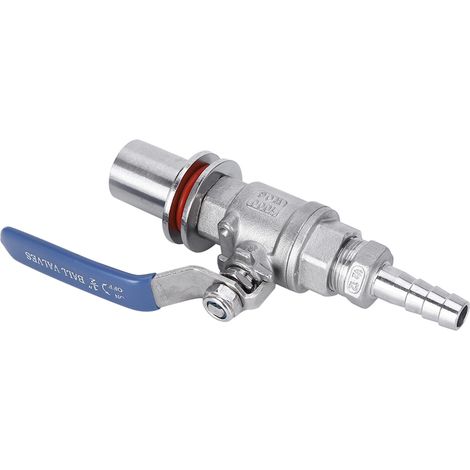Vanne à bille en acier inoxydable, filetage intérieur 1/2 pouce, vanne de tuyau cannelée sans soudure (1/5)