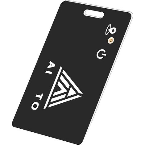 AIYATO Thin Wallet Card Tracker, étiquette GPS intelligente à chargement magnétique pour applications iOS, localisateur de clés, valise ou sac (1/4)