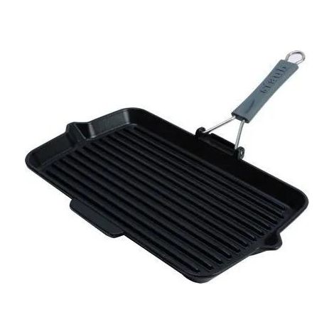 Staub Gril en Fonte Noir 34 x 21 cm Haute Qualité (1/3)