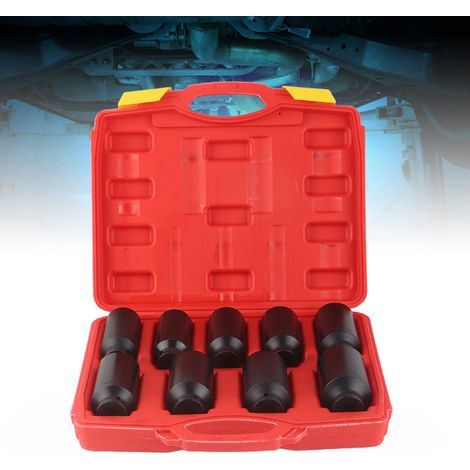 Jeu de 9 douilles hexagonales pour écrous de moyeu d'essieu moteur 1/2" (29 mm, 30 mm, 31 mm, 32 mm, 33 mm, 34 mm, 35 mm, 36 mm, 38 mm) (1/5)