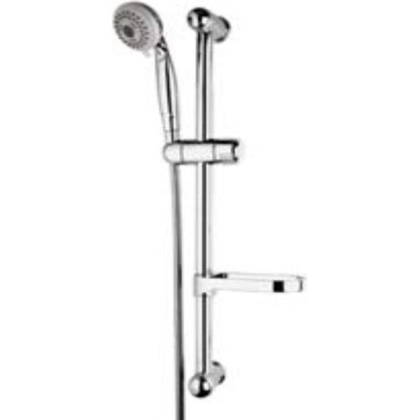 SALISCENDI PER DOCCIA CON SOFFIONE A 3 GETTI - LUNGHEZZA FLESSIBILE 150CM - CROMATO