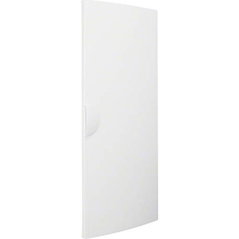 Hager – Porte opaque pour coffret électrique Gamma 4 rangées 250x625mm – Isolation classe 2 – Poignée standard sans serrure