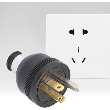 Connecteur de prise électrique NEMA5-15P 15A 125V (norme américaine) à lames droites et 2 pôles (1/5)
