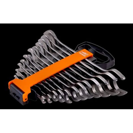 Bahco JEU DE CLÉS À FOURCHE, 12 PCS, SUPPORT PLASTIQUE - 6M/SH12