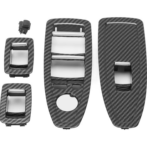 Garniture de panneau de bouton de commutation de voiture, remplacement pour série 1 3 4 F20 F30 F31 2012 – 2019, Style Fiber de carbone (1/5)