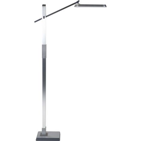 LED Stehlampe AQUARIUS mit Dimmer Metall Silber
