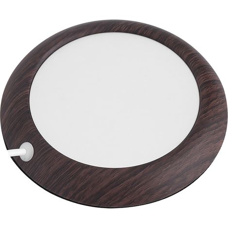Chauffe-tasse USB, tapis chauffant pour boissons, thé, café, Grain de bois foncé (1/5)