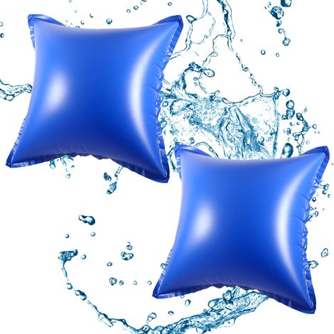 Jiubiaz Cuscino piscina invernaggio cuscino d'aria cuscino invernale copertura piscina cuscino piscina 120x120cm quadrato per piscine fuori terra come copertura invernale 2 pezzi (1/5)