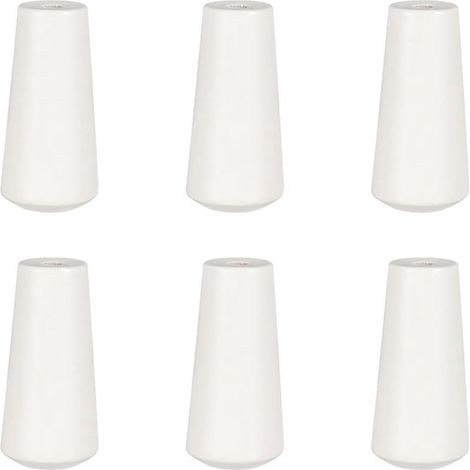 Lntyq Lot de 12 pendentifs en bois, boutons de rideau de fenêtre, boutons blancs, mini stores, accessoires, pendentif en bois, poignées en bois, boutons en corde blanche