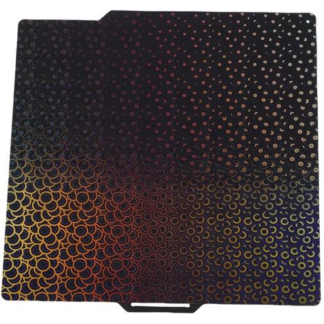 LIT D' FLEXIBLE PLAQUE PEY LISSE DOUBLE FACE POUR IMPRIMANTE 3D MOTIF KALÉIDOSCOPE (1/4)