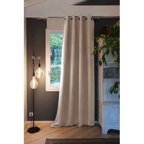 DARKER - Rideau Occultant 140x260cm Coloris Pampa (1/2)