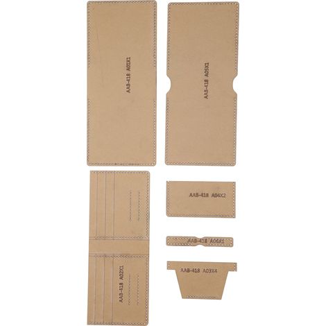 Ensemble de 6 pochoirs pour motifs de portefeuille, outils de bricolage et de création artisanale.
