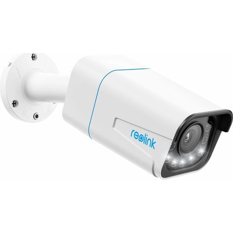 Reolink 4K Smarte PoE Überwachungskamera Aussen mit Personen-/Autoerkennung, 5X optischer Zoom, Spotlight, Farbige Nachtsicht, Zeitraffer Zwei-Wege-Audio, Micro SD-Kartensteckplatz, RLC-811A