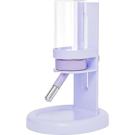 Tropffreie Wasserflasche für Hamster und Meerschweinchen mit verstellbarem Ständer, auslaufsicherer Wasserspender für Kleintiere, lila (1/5)