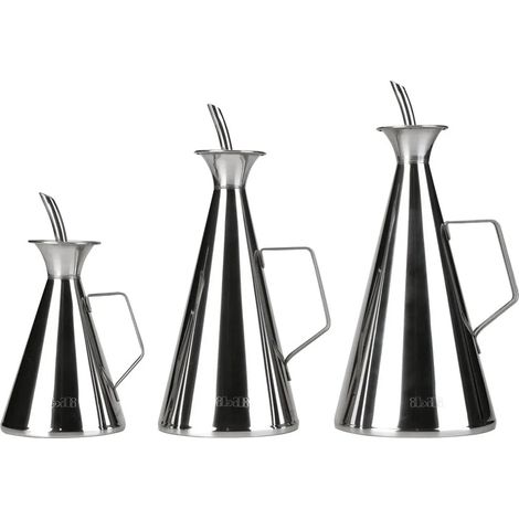 ibili Ölgießkanne Edelstahl Tropfschutz 1000 ml silber