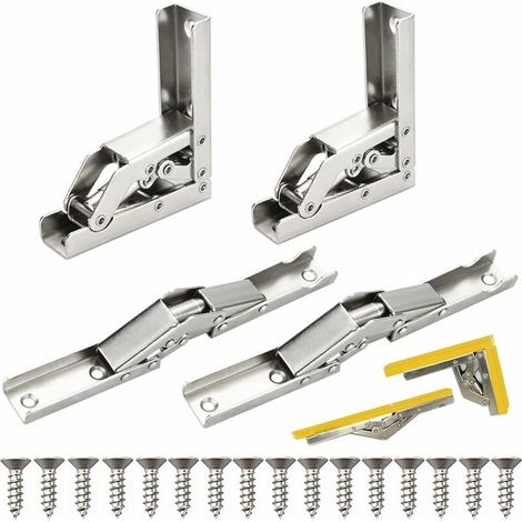 Green Mobility-Charnière pour meuble,Charnière 90 Degrés 4pcs Charniere Pliante Porte Placard Pliant étagère Charnière à Visser Invisible (1/5)