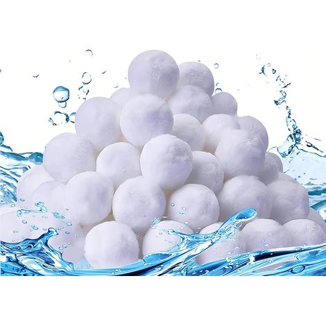 300g Boules de Filtre de Piscine,Réutilisables Balles Filtrantes,Balles Filtrantes,Nettoyeur de Piscine,Alternative pour Sable Filtrant Sable,Adapté à Divers Systèmes de Filtration (1/5)
