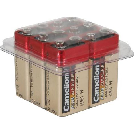 Bloques alcalinos E-Block 9V-500mAh (6 piezas/caja) (1/2)