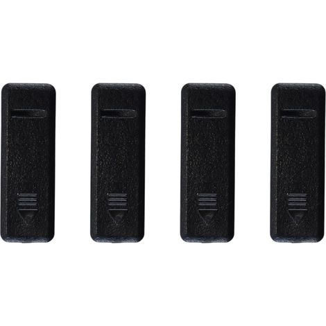 Lot de 4 caches pour fixations de barres de toit, référence 872551Z000, compatibles avec i20 et i30, résistants aux intempéries (noirs). (1/5)