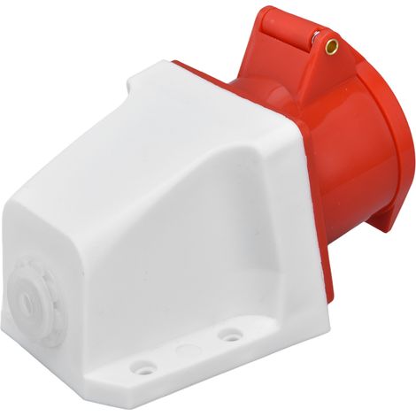 Prise CEE Industrielle en Laiton Rouge Montage en Saillie IP44 220‑380V pour Équipements Électriques (1/5)