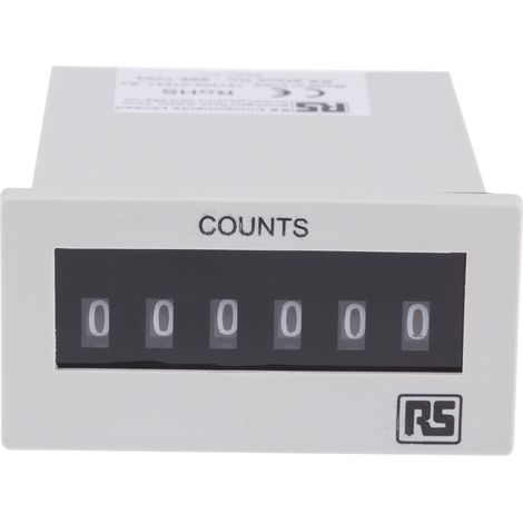 Compteur RS PRO Impulsion 230 V c.a. Numérique 6 digits ( Prix pour 1 ) (1/3)