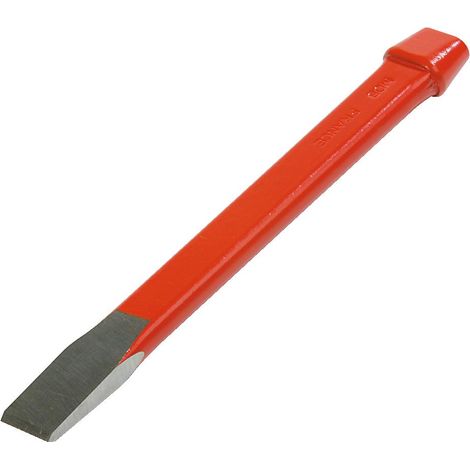 Mob Outillage – Burin de mécanicien silicium 180x18x9mm – Tête de sécurité brevetée – Acier allié 51SC7 – Rendement à la frappe élevé