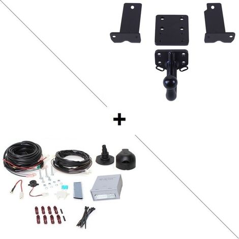 Attelage Mercedes Classe M (W163 01/98-07/05) Standard + faisceau universel 7 broches + boitier électronique (1/2)