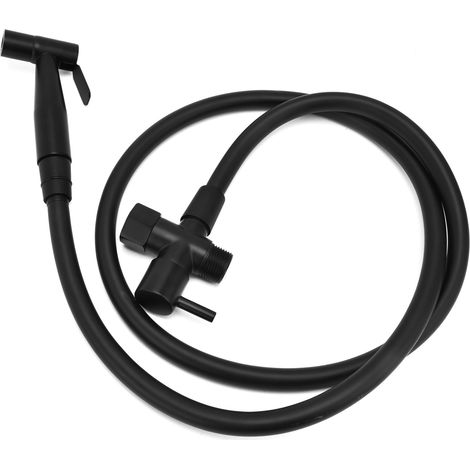 Lot hygiénique G1/2 main réglable pression d'eau, ensemble douchette WC à clipser, spray pour couches lavables, sans perçage (1/5)