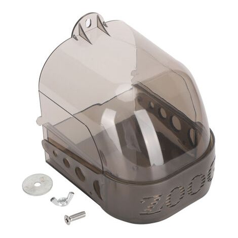 Vtizikl Bote d'alimentation multifonction en plastique épais pour perroquets gris et noirs, Cage à oiseaux suspendue, accessoire de baignoire