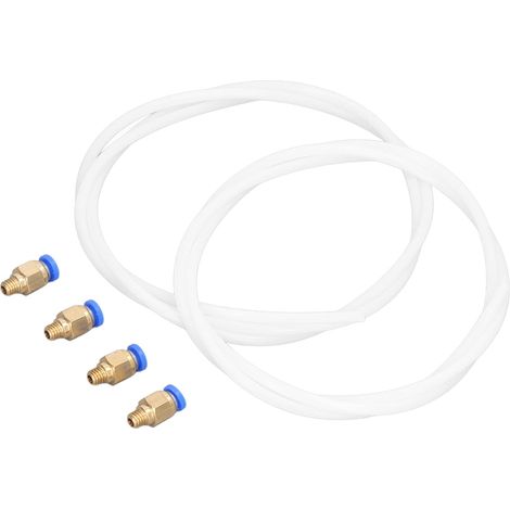 Kit de tubes pneumatiques en PTFE avec connecteur droit pneumatique en laiton PC4-M6 pour imp (1/5)