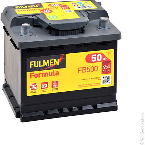 Fulmen - Batterie voiture FULMEN Formula FB500 12V 50Ah 450A (1/5)